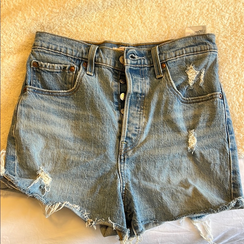 Denim Distressed Women's Shorts